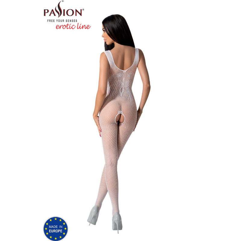 PASSION - BS098 WHITE BODYSTOCKING ONE SIZE - Amore24