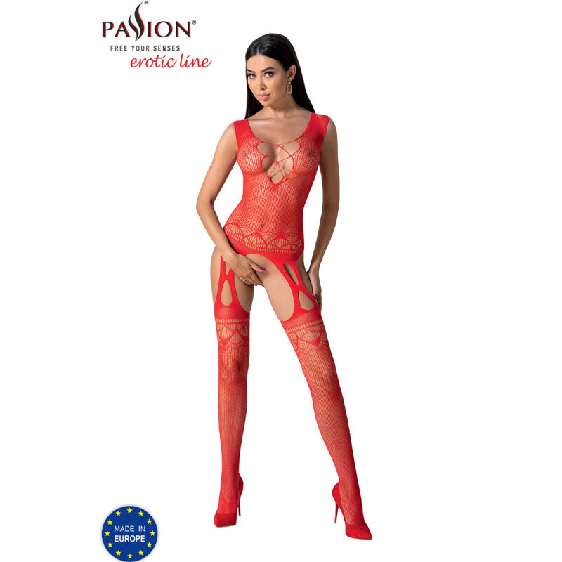 PASSION - BS099 WHITE BODYSTOCKING ONE SIZE - Amore24