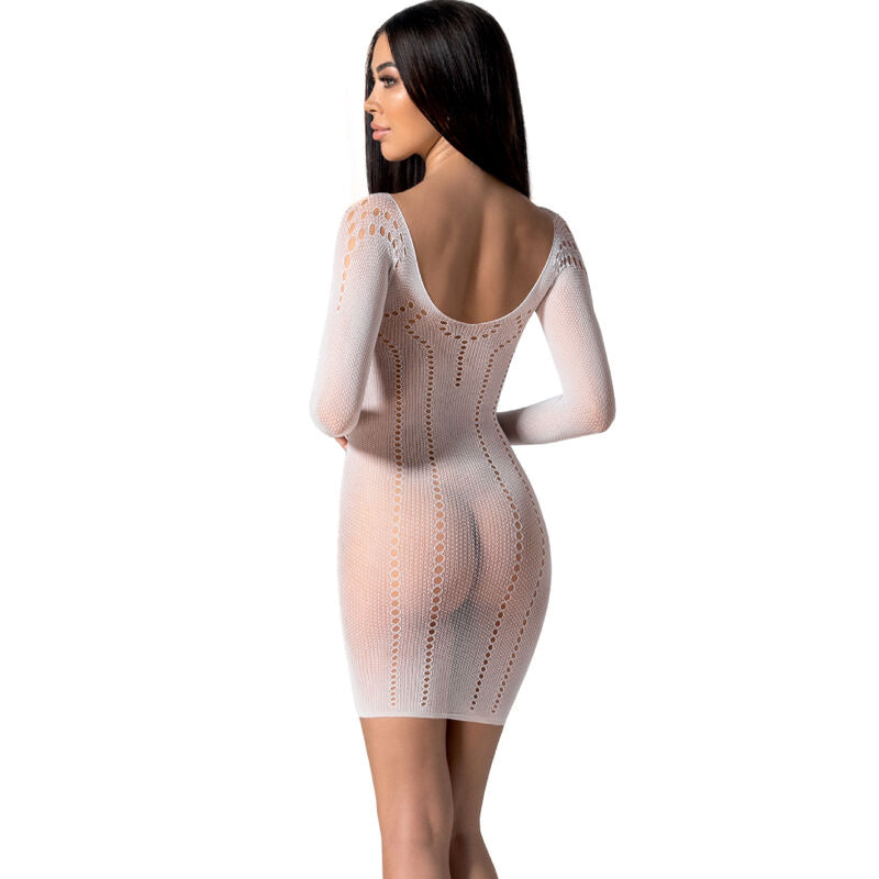 PASSION - BS101 WHITE BODYSTOCKING ONE SIZE - Amore24