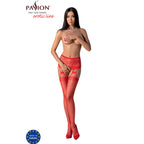 PASSION - S027 WHITE STOCKINGS WITH GARTER ONE SIZE - Amore24