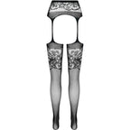 PASSION - S029 WHITE STOCKINGS WITH GARTER ONE SIZE - Amore24