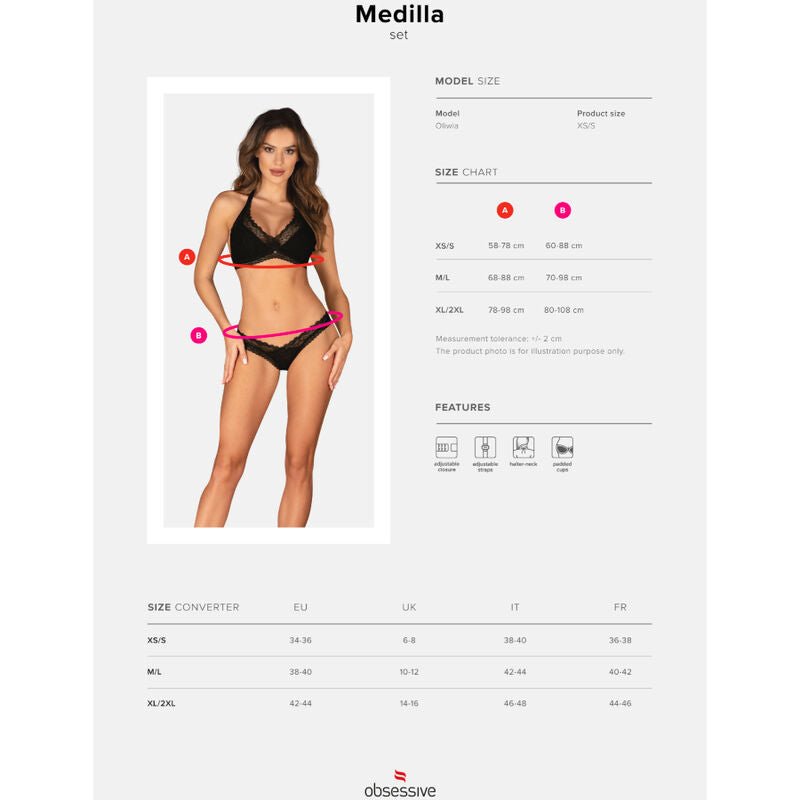 OBSESSIVE - MEDILLA SET TWO PIECES M/L - Amore24