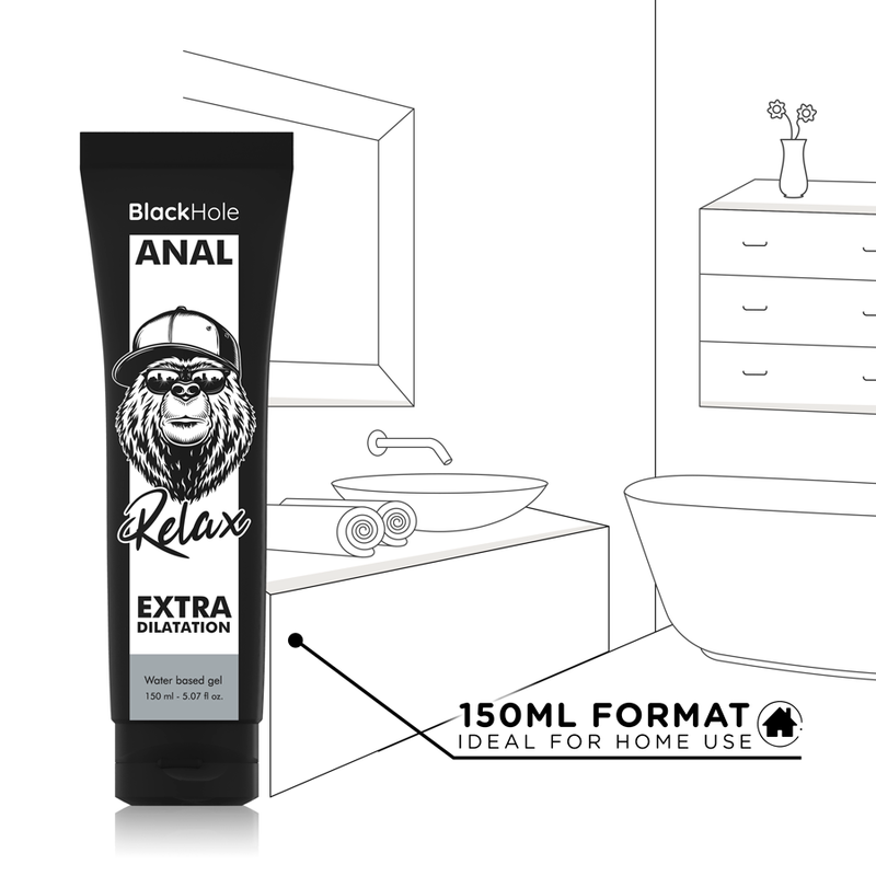 BLACK HOLE - WATER BASE GEL ANAL DILATION 150 ML - Amore24