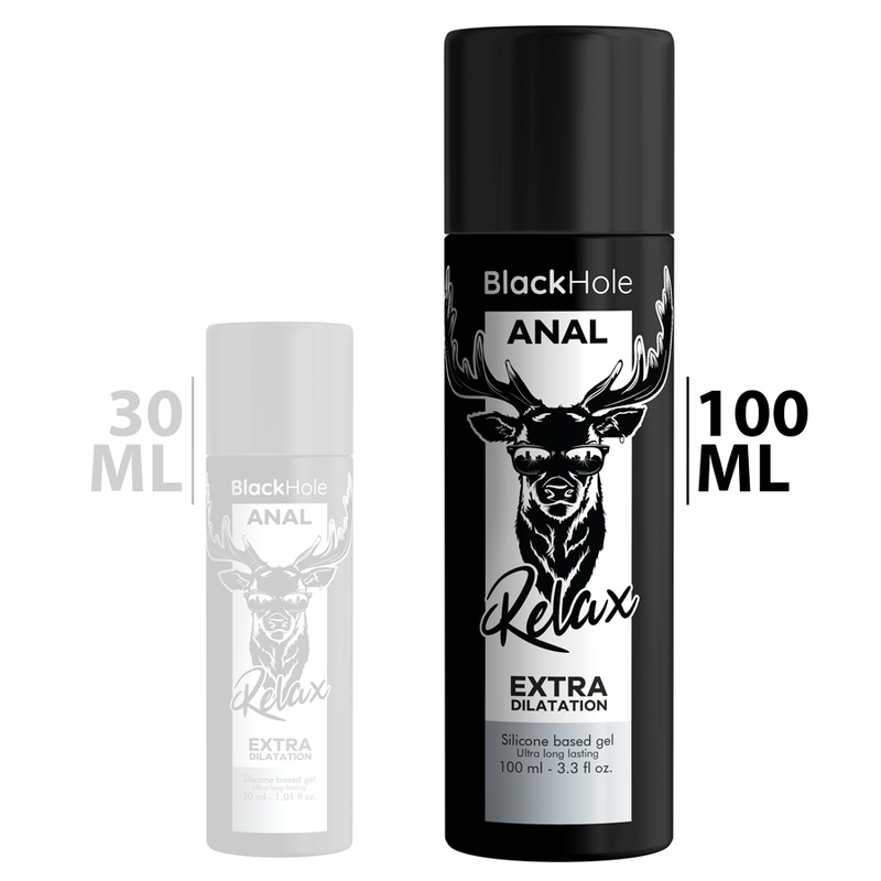 BLACK HOLE - GEL SILICONE BASE ANAL DILATION 100 ML - Amore24