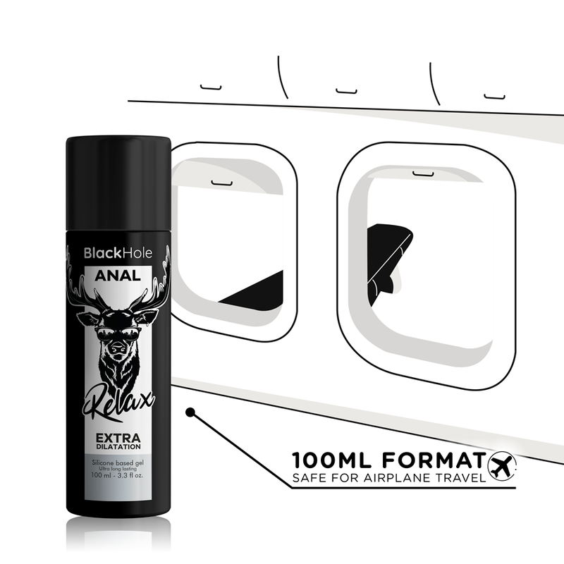 BLACK HOLE - GEL SILICONE BASE ANAL DILATION 100 ML - Amore24