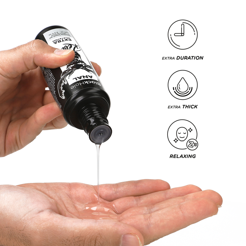 BLACK HOLE - GEL SILICONE BASE ANAL DILATION 100 ML - Amore24