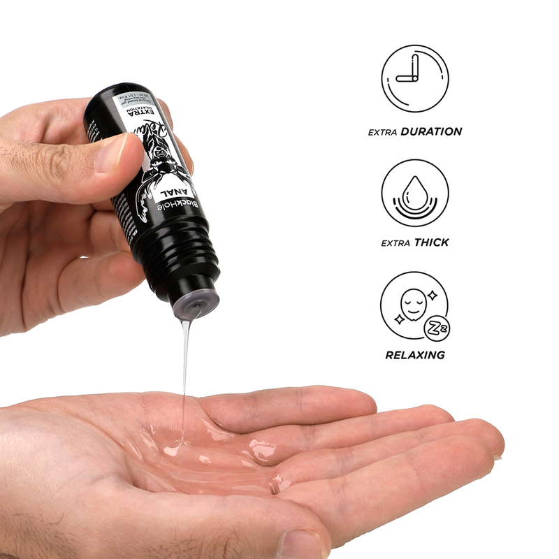 BLACK HOLE - GEL SILICONE BASE ANAL DILATION 30 ML - Amore24