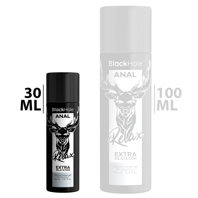 BLACK HOLE - GEL SILICONE BASE ANAL DILATION 30 ML - Amore24