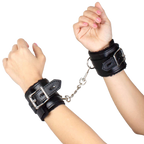 SECRETPLAY - BLACK BONDAGE HANDCUFFS BDSM COLLECTION - Amore24