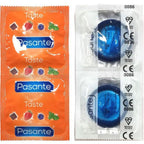 PASANTE - CONDOMS FLAVOR BLUEBERRY BAG 144 UNITS - Amore24