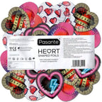 PASANTE - CONDOMS RED HEART SHAPE BAG 144 UNITS - Amore24
