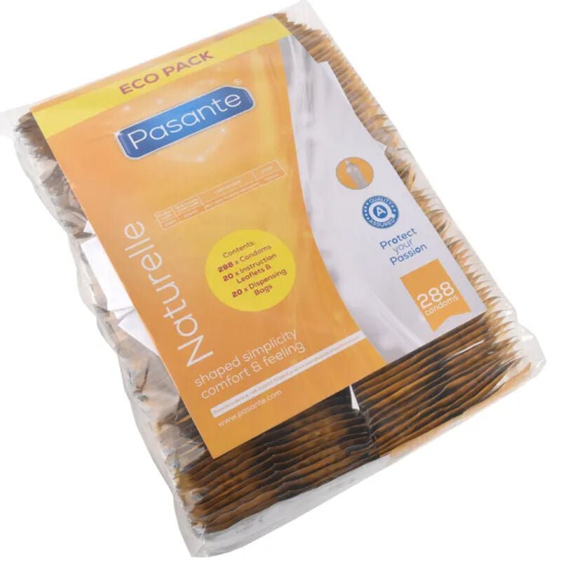 PASANTE - CONDOMS ECO PACK NATURELLE BAG 288 UNITS - Amore24