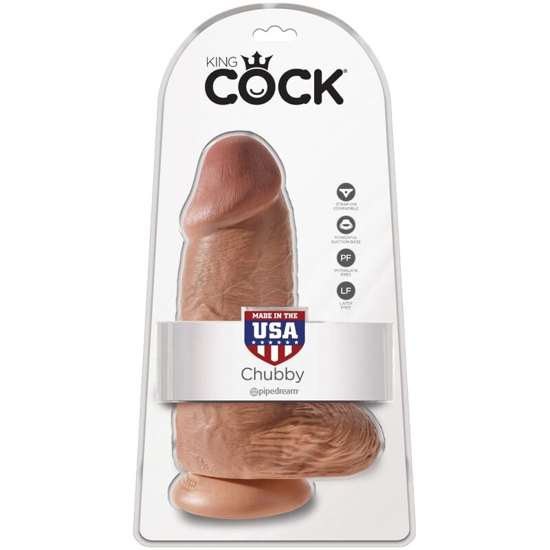 KING COCK - CHUBBY REALISTIC PENIS 23 CM CARAMEL - Amore24
