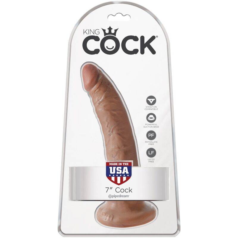 KING COCK - REALISTIC PENIS 17.5 CM CARAMEL - Amore24