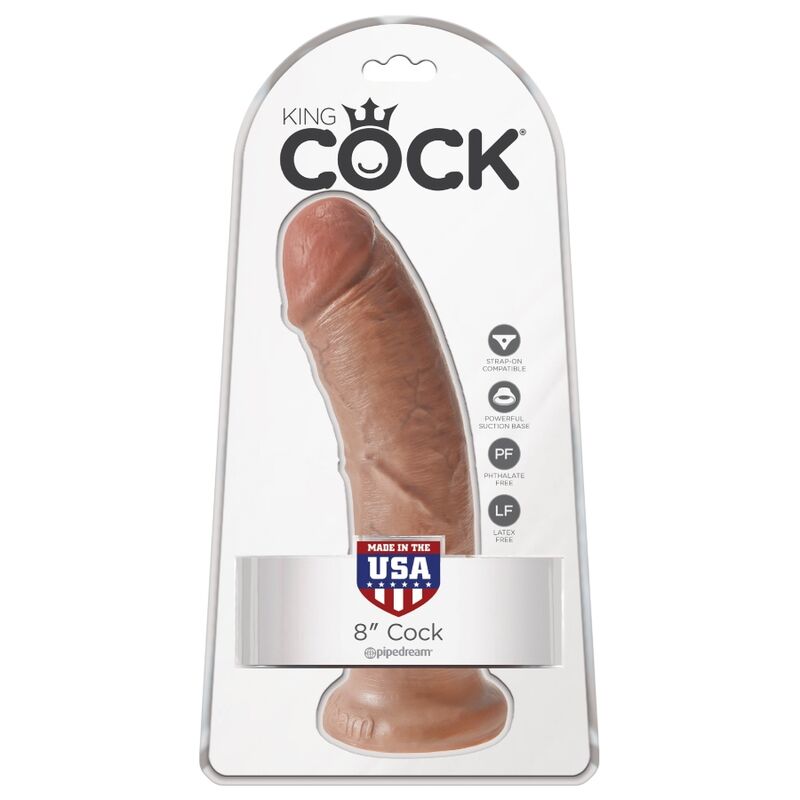 KING COCK - REALISTIC PENIS 19.5 CM CARAMEL - Amore24