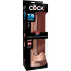 KING COCK - REALISTIC PENIS WITH BALLS 3D 24.8 CM LIGHT - Amore24