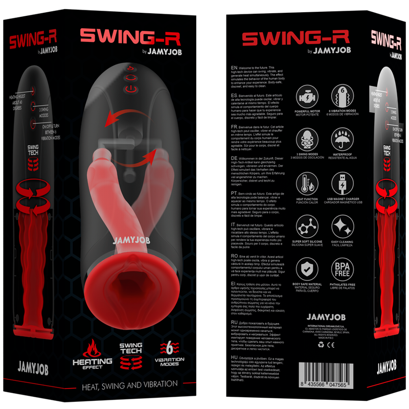 JAMYJOB - SWING-R HEATING EFFECT, SWING TECH AND VIBRATION MASTURBATOR - Amore24
