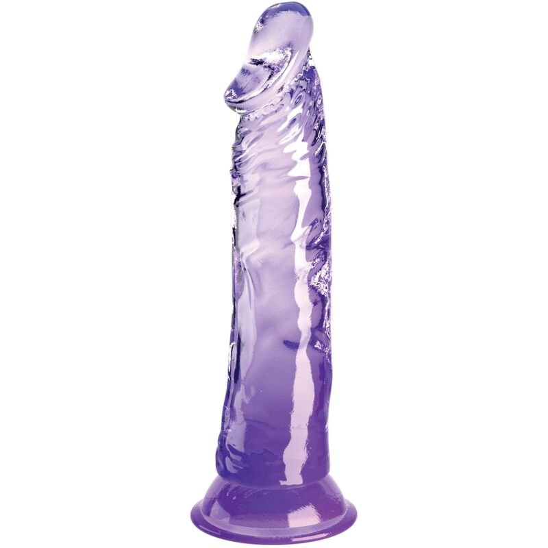 KING COCK - CLEAR REALISTIC PENIS 19.7 CM PURPLE - Amore24
