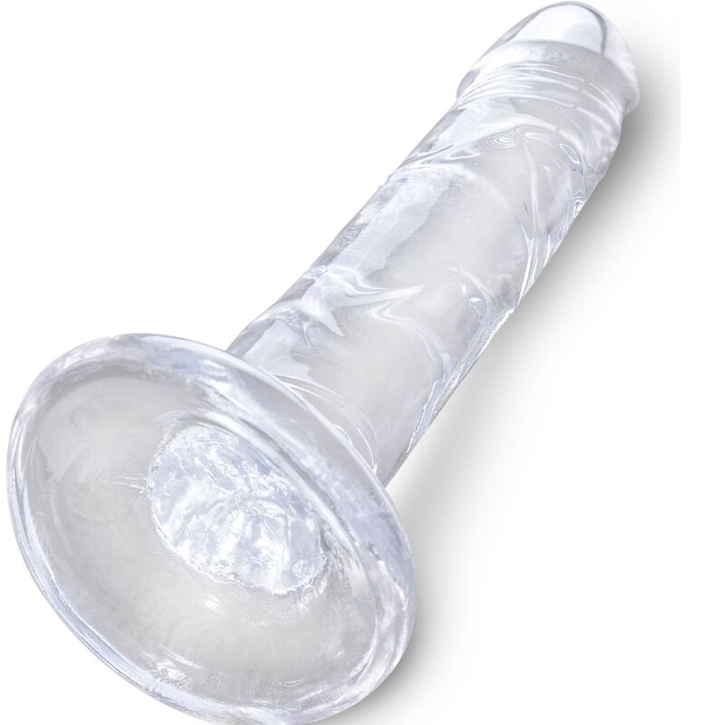 KING COCK - CLEAR REALISTIC PENIS 15.5 CM TRANSPARENT - Amore24