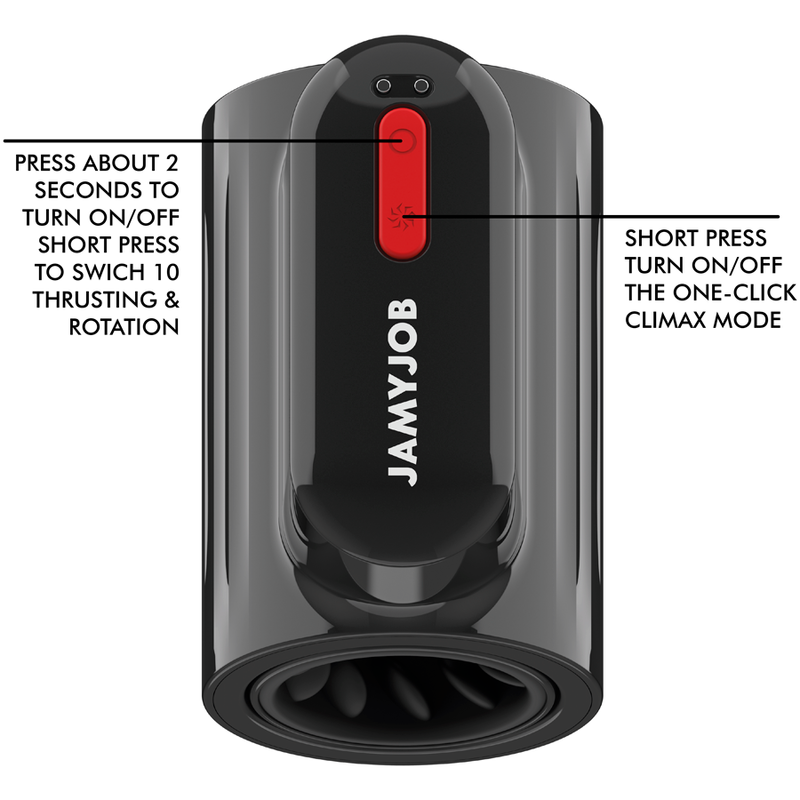 JAMYJOB - VORTEX THRUSTING AND 360 ROTATE TECH TURBO MODE MASTURBATOR - Amore24