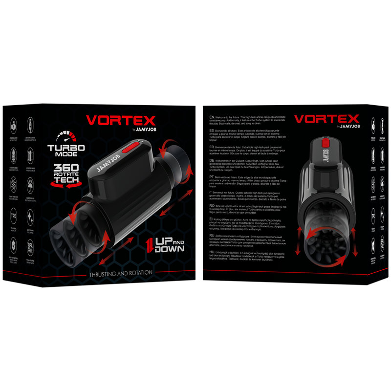 JAMYJOB - VORTEX THRUSTING AND 360 ROTATE TECH TURBO MODE MASTURBATOR - Amore24