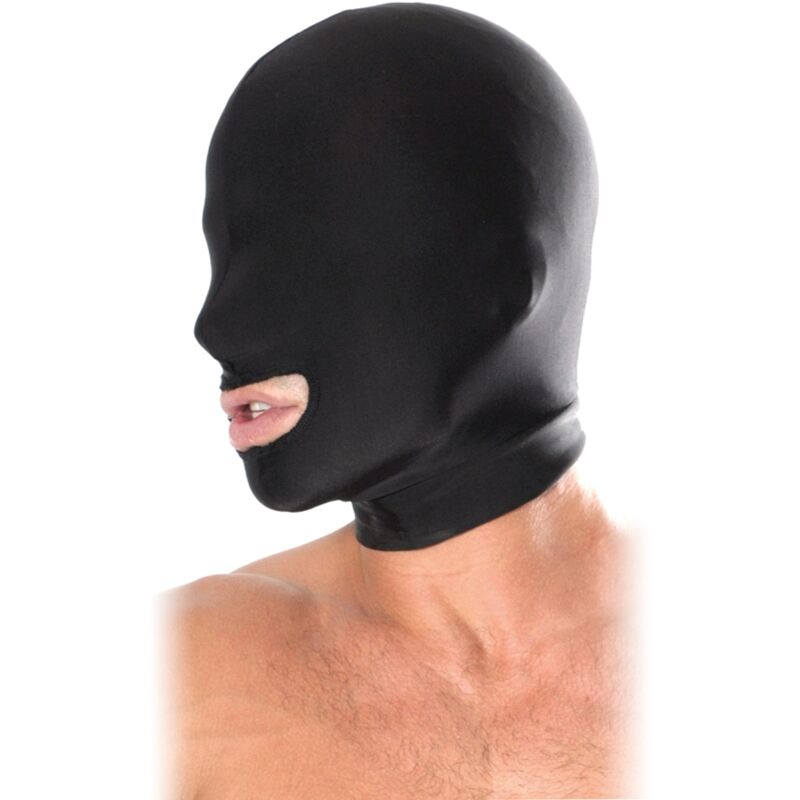 FETISH FANTASY SERIES - OPEN MOUTH HOOD BLACK - Amore24