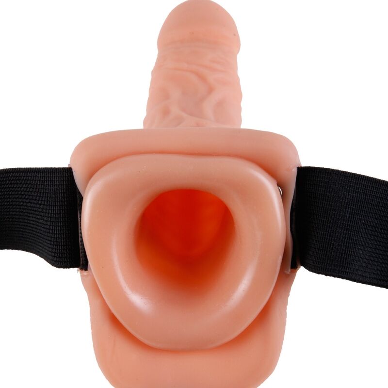FETISH FANTASY SERIES - ADJUSTABLE HARNESS REMOTE CONTROL REALISTIC PENIS WITH TESTICLES 17.8 CM - Amore24