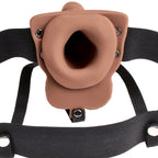 FETISH FANTASY SERIES - ADJUSTABLE HARNESS REALISTIC PENIS WITH RECHARGEABLE TESTICLES AND VIBRATOR 15 CM - Amore24