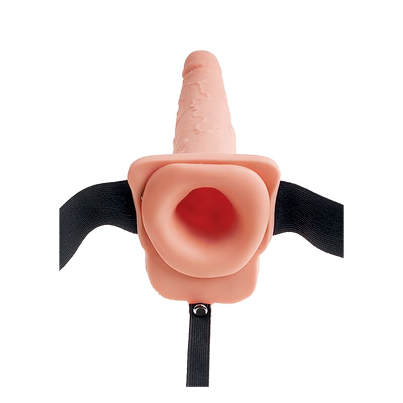 FETISH FANTASY SERIES - ADJUSTABLE HARNESS REALISTIC PENIS WITH BALLS SQUIRTING 19 CM - Amore24