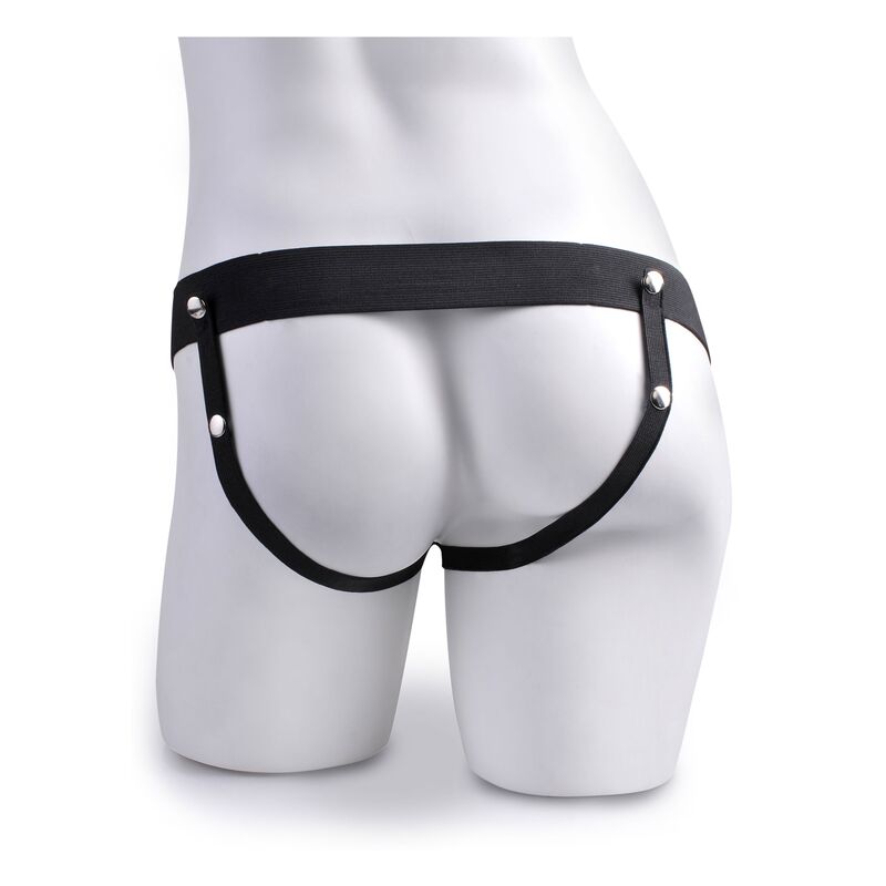 FETISH FANTASY SERIES - ADJUSTABLE HARNESS REALISTIC PENIS WITH BALLS SQUIRTING 19 CM - Amore24