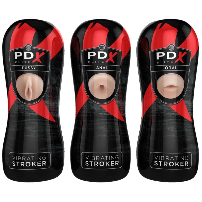 PDX ELITE - STROKER SET 12 UNITS: 6X VAGINA, 3X ANO, 3X MOUTH - Amore24