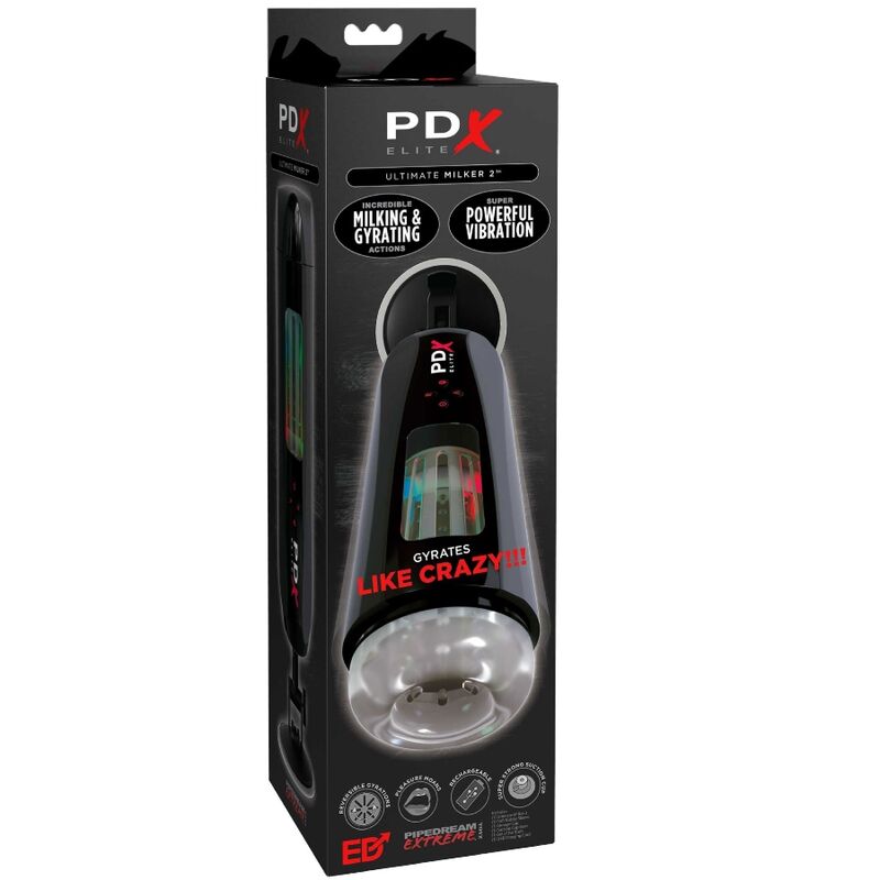 PDX ELITE - STROKER ULTIMATE MILKER 2 ROTATING & VIBRATOR - Amore24