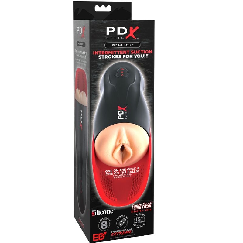 PDX ELITE - STROKER FUCK - O - MATIC VAGINA DOUBLE VIBRATION PENIS & TESTICLES - Amore24