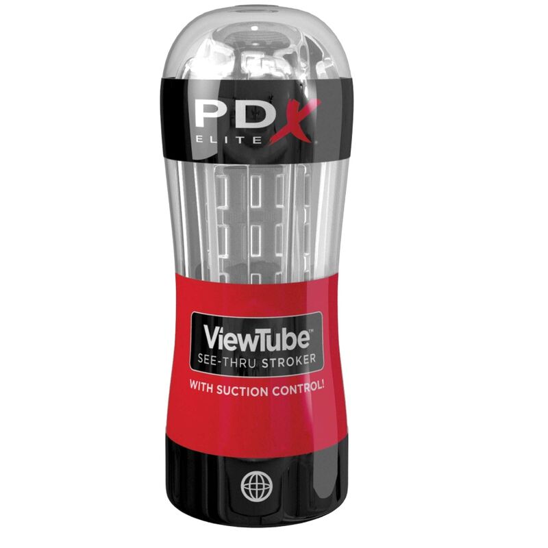 PDX ELITE - STROKER VIEWTUBE CONTROL SUCTION TRANSPARENT - Amore24