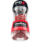 PDX ELITE - STROKER VIEWTUBE 2 SPIRAL COMPRESSION TRANSPARENT - Amore24