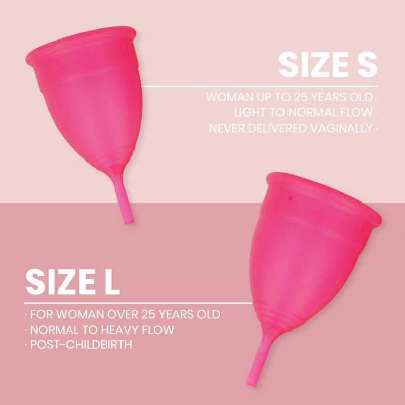 INTIMICHIC - MENSTRUAL CUP MEDICAL GRADE SILICONE - SIZE S - Amore24