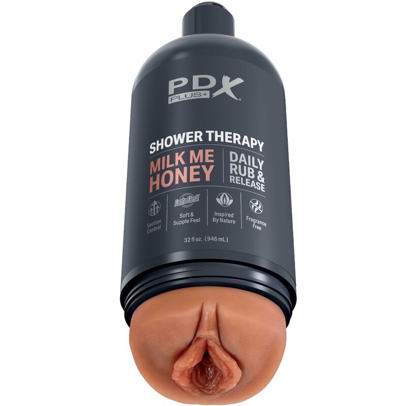 PDX PLUS - STROKER MASTURBATOR DISCRETE BOTTLE DESIGN MILK ME HONEY CANDY SHAMPOO - Amore24