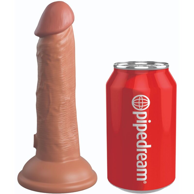 KING COCK - ELITE REALISTIC SILICONE DILDO 15.2 CM CARAMEL - Amore24