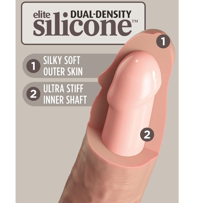 KING COCK - ELITE REALISTIC SILICONE DILDO 15.2 CM - Amore24