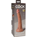 KING COCK - ELITE REALISTIC SILICONE DILDO 17.8 CM CARAMEL - Amore24