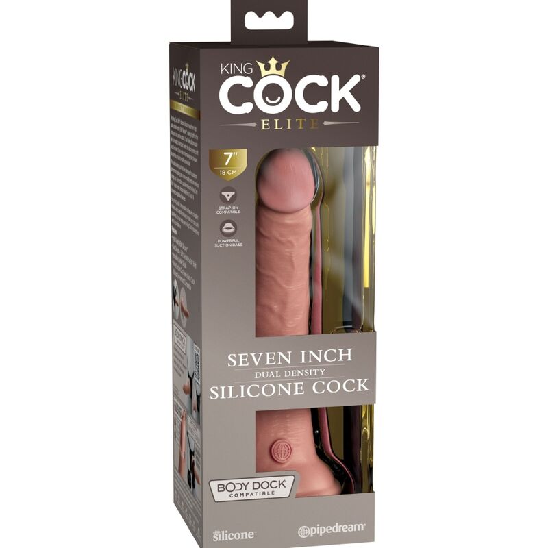 KING COCK - ELITE REALISTIC SILICONE DILDO 17.8 CM - Amore24