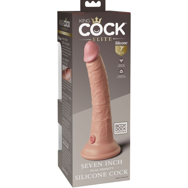 KING COCK - ELITE REALISTIC SILICONE DILDO 17.8 CM - Amore24