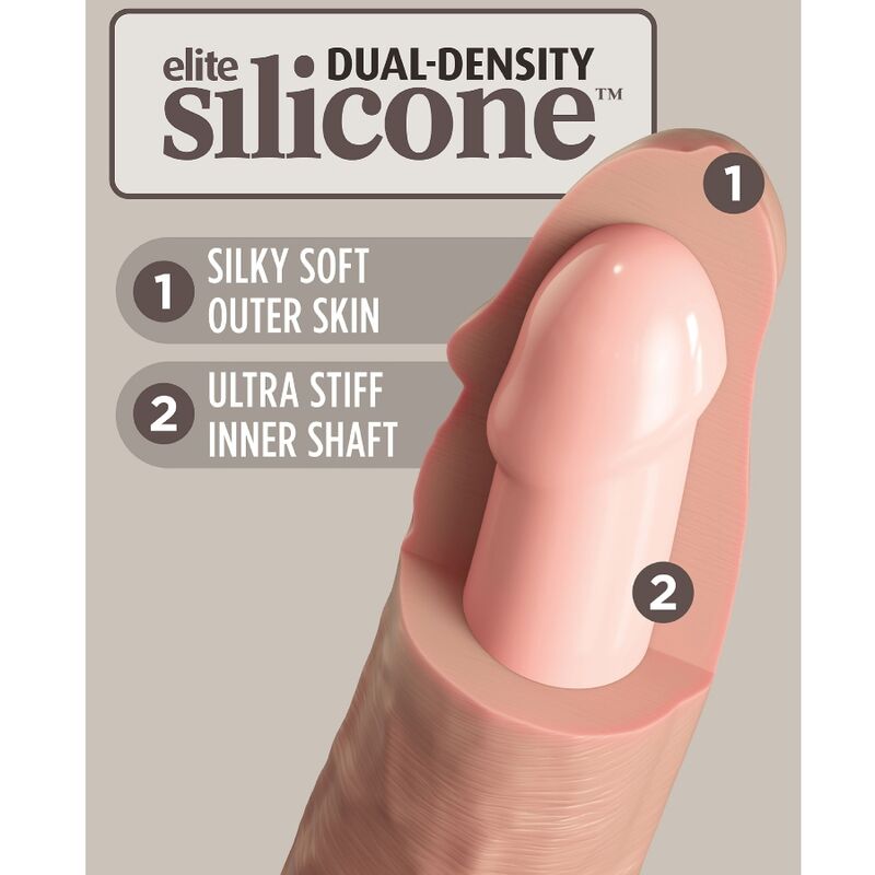 KING COCK - ELITE REALISTIC SILICONE DILDO 20.3 CM - Amore24