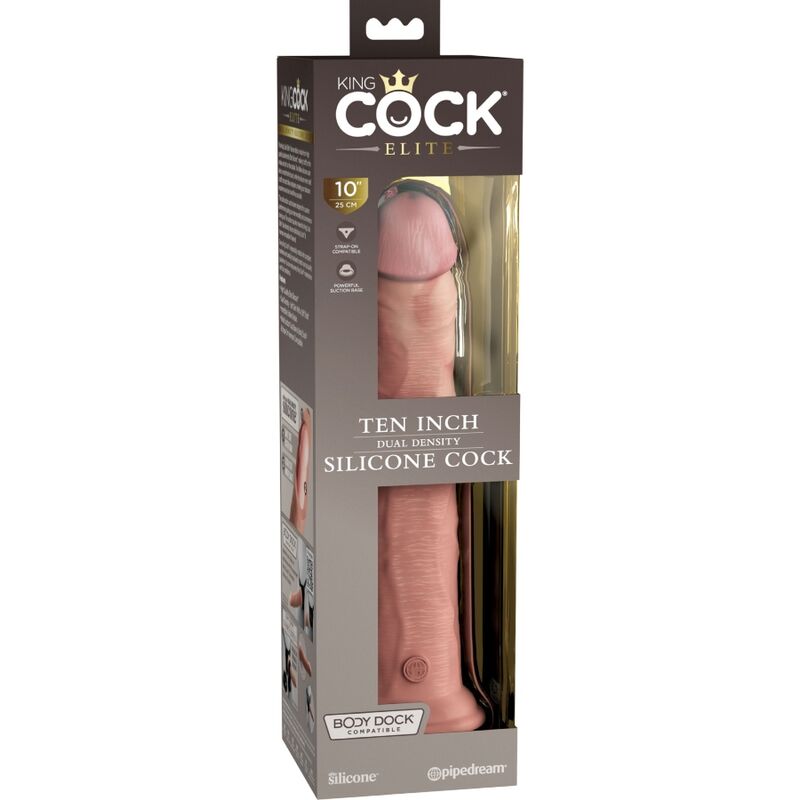 KING COCK - ELITE REALISTIC SILICONE DILDO 25.4 CM - Amore24