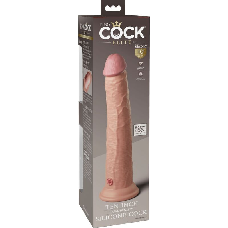 KING COCK - ELITE REALISTIC SILICONE DILDO 25.4 CM - Amore24