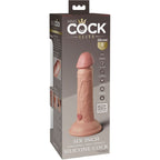 KING COCK - ELITE REALISTIC DILDO VIBRATING & SILICONE 15.2 CM - Amore24