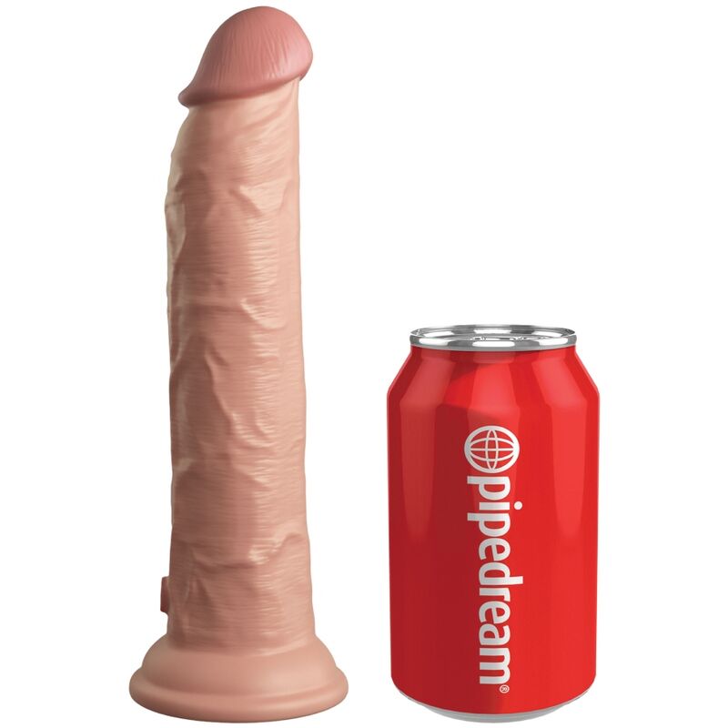 KING COCK - ELITE REALISTIC DILDO VIBRATOR & SILICONE REMOTE CONTROL 23 CM - Amore24