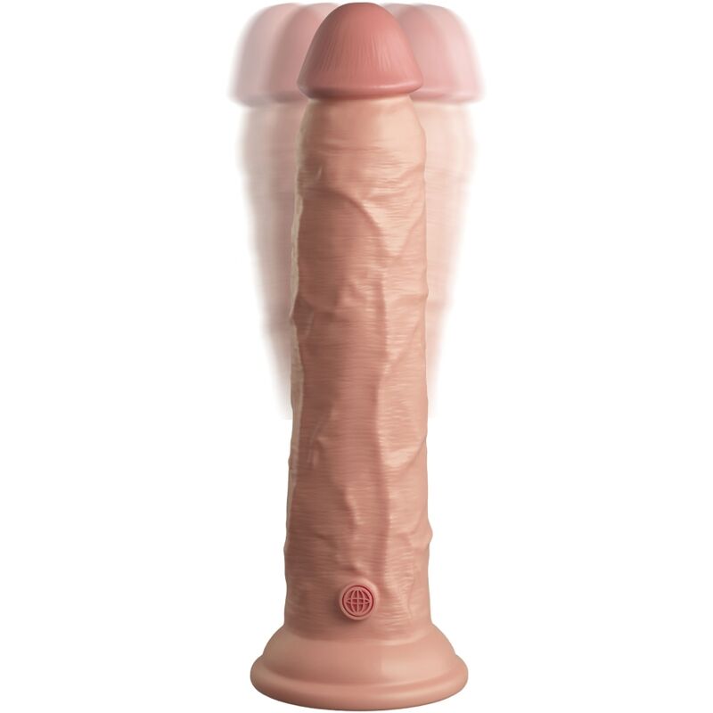 KING COCK - ELITE REALISTIC DILDO VIBRATOR & SILICONE REMOTE CONTROL 23 CM - Amore24