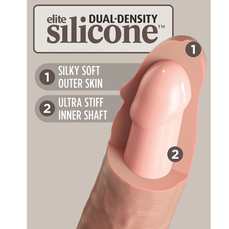 KING COCK - ELITE ADJUSTABLE HARNESS WITH DILDO 15.2 CM FOR BEGINNERS - Amore24