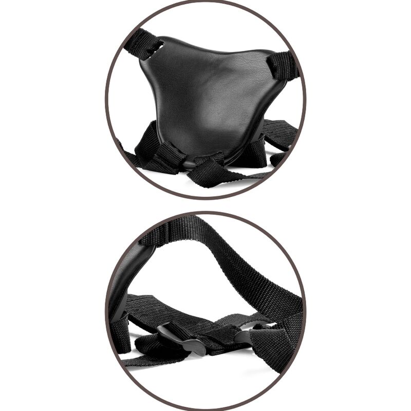 KING COCK - ELITE COMFY ADJUSTABLE HARNESS WITH DILDO 17.8 CM - Amore24